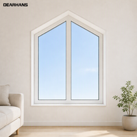 Fenêtre à battant en aluminium sur mesure, cadre découpé CNC, double vitrage, couleur personnalisée, fenêtres à battant pour maison, design coupe-vent