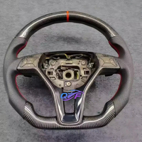 Pour Mercedes-Benz W204 W212 W213 W217 W218 de 2010 à 2014, volant en fibre de carbone, accessoires intérieurs automobiles