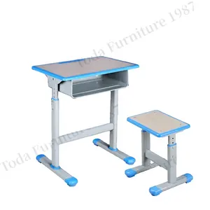 wholesale commercial furniture height adjustable desk chair single metal wood school desk chair