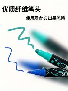 12pcs <b>Markers</b> with 24 Colors Dot Tip Marqueur Permanent Color Graffiti <b>Paint</b> Art Acrylic <b>Marker</b> <b>Pen</b> Set - Product Image 2