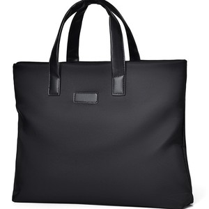 Sac pour ordinateur portable en nylon Oxford imperméable, mallette d'affaires, fermeture éclair durable, sac pour ordinateur portable pour hommes, bureau, voyage, trajets quotidiens et logo personnalisé - Product Image 4