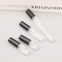 Petit emballage en verre cosmétique de brume fine de voyage portatif 2ml 3ml 5ml 10ml bouteille de parfum vide de jet de sertissage