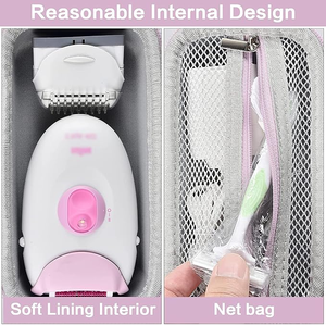 Estuche rígido de almacenamiento con cremallera impermeable Eva personalizado, afeitadora para depilación, cabezal de afeitar para <span class=keywords><strong>depiladora</strong></span> <span class=keywords><strong>Braun</strong></span> Silk-epil 3 - Product Image 4