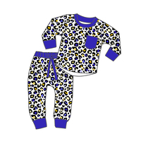 Ensemble de vêtements d'intérieur légers en bambou 230 GSM pour enfants, garçons et filles, avec haut à col rond à manches longues et pantalon de jogging pour l'automne/hiver – Vente chaude