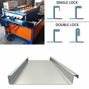 1 "1 3/4" Stehfalz Metall Snap Lock Dach platte Herstellung Rollform maschine