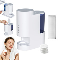 Dispenser Handuk Panas Slim Narrow Body Face 55 ° C 131 ° F 5s Pengering Rambut Cepat Otomatis dengan Tangki 500ml, Cocok untuk Ruang Salon Terbatas
