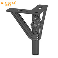 WINSTAR Pieds de meubles durables en métal pour canapé, lit, table, chaise, pièces de quincaillerie, pieds de canapé
