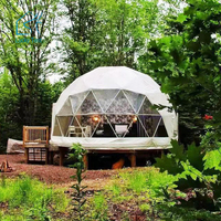 Tente dôme pour événements de camping en plein air / Tentes dômes géodésiques / Tente de glamping transparente pour complexe hôtelier