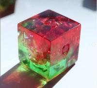 Donjons et Dragons personnalisé en gros polyédrique mdn jeu de rôle pastèque couleur résine pas cher dés ensemble bord rond résine solide