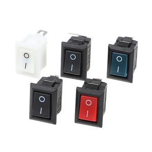 KCD4 KCD3 KCD1กลม3pin 10*15 2PIN สวิทช์โยก4ขา LED สวิทช์เปิดปิดมินิ12โวลต์เรือชั่วขณะสวิทช์โยกรถ - Product Image 1