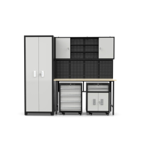 Établi d'usine JZD Table modulaire combinaison Garage banc de rangement avec boîte à outils armoire de rangement d'outils
