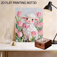 Kit de Peinture Diamant et Perles Personnalisé Xixi - Art Cristallin Paysage Design Moderne Cadre Toile DIY pour Fêtes, Fiançailles, Cadeaux