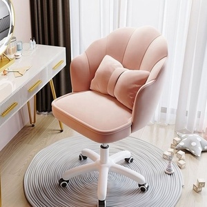 Fauteuil de maquillage moderne en tissu à pétales, réglable en hauteur, idéal pour les salons de coiffure et instituts de beauté - Product Image 5