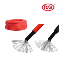 Kabel Tenaga Surya Tembaga Berlapis Timah Huatai PV Stranded dengan Isolasi XLPO, Tegangan 0.6/1 KV, Ukuran 1.5mm2-16mm2, Suhu Kerja -30C~105C