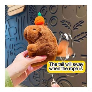 Porte-clés personnalisé en coton PP Capybara, poupée en peluche de dessin animé, jouet animal en peluche Capybara pour enfants et adultes, idéal pour la remise des diplômes - Product Image 4
