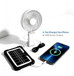Ventilateur solaire de voiture luxueux en carton ondulé, nouvelle arrivée, avec panneau solaire - Product Image 1