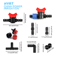 Connecteur à barbillon pour tuyau PE 16/20/25 mm, pour système d'irrigation goutte-à-goutte micro de jardin, raccord de tuyau d'arrosage pour système d'arrosage de jardinage