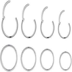 Boucles d'oreilles torsadées en titane G23, flexibles, pour hélix, cartilage, septum, piercing de nez, bijoux de piercing corporel - Product Image 2