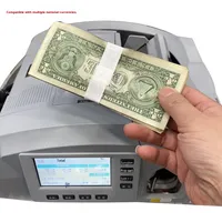 Machine de comptage et de regroupement de billets de banque haut de gamme pour dollar euro monnaie étrangère compteur de factures de haute qualité à prix réduit