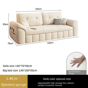 Nội thất phòng khách đa năng, tiết kiệm không gian, thiết kế hiện đại, có ngăn kéo lưu trữ, loa Bluetooth, có thể gấp gọn thành giường <span class=keywords><strong>sofa</strong></span>. - Product Image 6