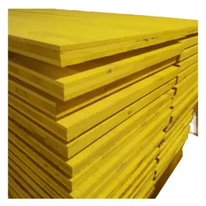 Ticari üç katlı panel 27MM ladin çam köknar üç katlı sarı beton inşaat kepenk paneli kalıp kontrplak