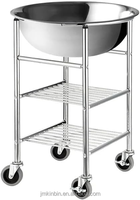 Bol mélangeur en acier inoxydable et étagère de rangement multi-niveaux en acier pour cuisine