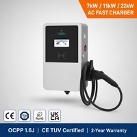 Chargeur EV de type 2 7kW 11kW 22kW Station de recharge commerciale OCPP