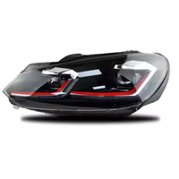 Phares LED adaptés à Volkswagen Golf 6 2009-2012 Golf Mk6 LED DRL Phares HID Angel Eyes Bi-xénon Accessoires