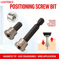 LJ-39 DIY OEM Jeu d'embouts de tournevis de positionnement Phillips pour plaques de plâtre 25mm 50mm en acier S2 CRV magnétique avec embout à butée pour plaques de plâtre