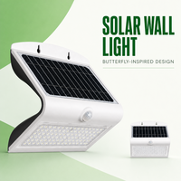 Lampe murale solaire 8W 850lm IP65 OEM ODM Fabricant de lampes murales solaires pour l'éclairage extérieur
