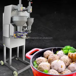 Automatische Gevulde Rundvlees Sappige Gehaktbal Machine Fishball Productielijn Garnalen Schapenvlees Varkensvlees Kip Vegan Vlees Bal Making Machine