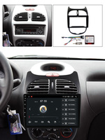 Mekede – autoradio Android, lecteur DVD, cadre de voiture, pour peugeot 206, 2004-2008, panneau vidéo de voiture, fil d'alimentation