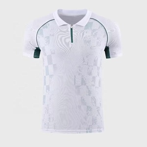 Camisas Polo de Tênis Sublimadas Brancas Personalizadas para Homens e Mulheres, Camisetas de Pickleball por Atacado, Camisas Esportivas de Poliéster para Badminton - Product Image 3