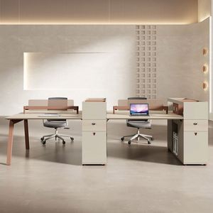 Escritorio de finanzas extensible Modular de lujo moderno, muebles de oficina de madera para combinación de mesa de Panel de personal doméstico para uso óptimo - Product Image 5