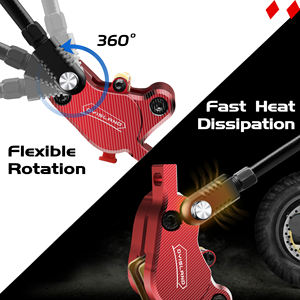 Dyisland ชุดดิสก์เบรกไฮดรอลิก LD-210ชุดเบรคไฮดรอลิกแบบปิดสำหรับสกู๊ตเตอร์ไฟฟ้าอัพเกรดเบรกไฮดรอลิก2ขา - Product Image 5