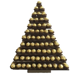 Kim Tự Tháp Ferrero Rocher Cưới Sô Cô La Bằng Gỗ Hiển Thị Đứng - Product Image 1