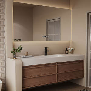 Mueble de Baño <span class=keywords><strong>Retro</strong></span> con <span class=keywords><strong>Lavabo</strong></span> Integrado, Combinación de Mueble de Baño con <span class=keywords><strong>Lavabo</strong></span> de Piedra - Product Image 5