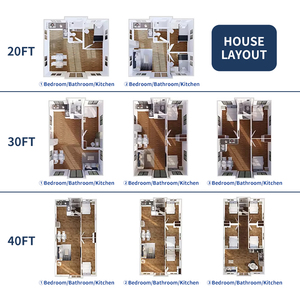 SUNRISE Villa conteneur préfabriquée portable et extensible de style ferme, 20, 30 et 40 pieds, modèles 4 chambres - Product Image 2