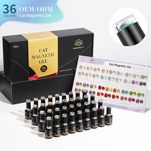 Sinh ra khá Pro 36 xu hướng màu sắc Cateye UV từ gel Bộ sưu tập Nail Kit nhãn hiệu riêng Hema miễn phí 15ml Mèo Mắt Gel đánh bóng Bộ - Product Image 1