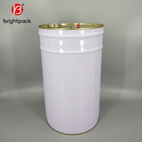 Tambores metálicos de 20-25L con tapas de boquilla Tambores de cabeza apretados cerrados Tambores metálicos para aceites lubricantes