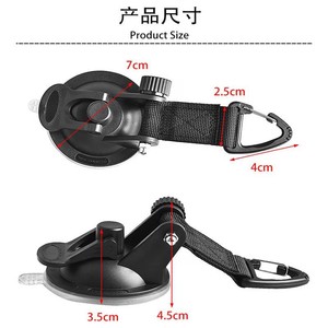 <b>Car</b> Rooftop Tent Suction Cup <b>Hook</b> Foldable Portable Outdoor Travel Carabiner Reusable Metal Buckle - Product Image 3