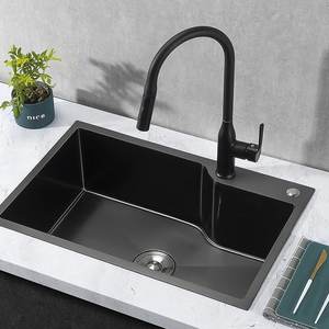 Fregadero de cocina de un solo seno, estilo estrecho y largo, fácil de limpiar, para reemplazo de fregadero doble, uso doméstico - Product Image 6