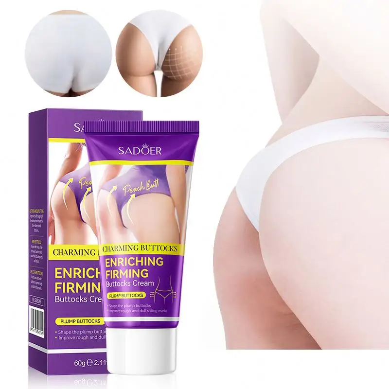 OEM SADOER private label all'ingrosso organico ingrandimento dell'anca sollevare massaggio crema per il potenziamento dei glutei per le donne