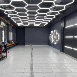 Gute Qualität Wand dekoration 3D Sechseck LED-Licht Industrie Werkstatt Detail lierung Licht Decke Garage Licht für Werkstatt Schlafzimmer Lampe - Product Image 1