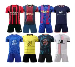 Best Verkochte Thailand Kwaliteit Voetballer Training Jersey Sportkleding Voetbalteam Uniform Voor Volwassenen Thailand Jersey