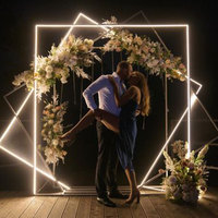 Photomaton personnalisé en métal lumineux, décoration de mariage, boîte de photomaton pour la décoration d'événements