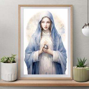 ルミナス風: 抽象的な炎の聖霊、現代の油絵-崇拝スペースに対する現代的な信仰 - Product Image 1