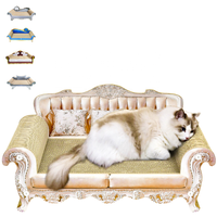 Meubles de luxe en carton ondulé canapé-lit pour chat de salon pour animaux de compagnie