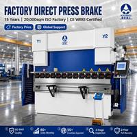 Presse plieuse CNC entièrement automatique 110T 2500mm WE67K-80T/3200 4+1 axes hydraulique synchronisé, directement de l'usine