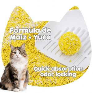 Litière pour chats en maïs et manioc sans poussière, contrôle des odeurs, livraison rapide, usine OEM ODM, vente en gros, certifiée CE BSCI - Product Image 2
